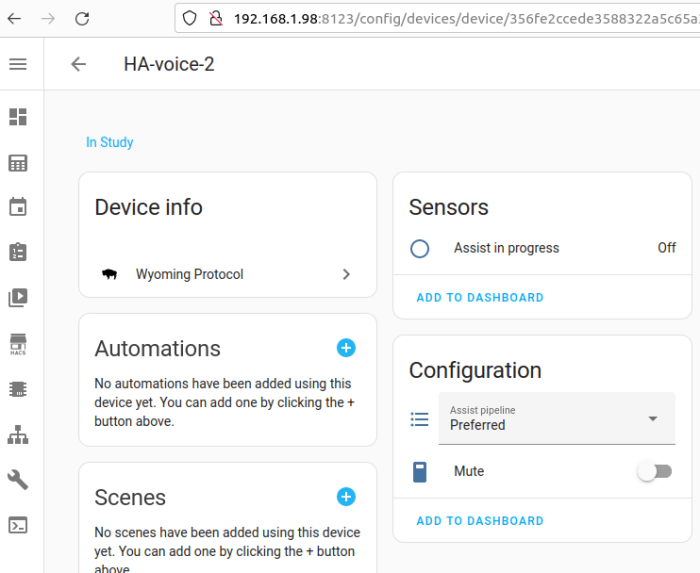 Home assistant voice control