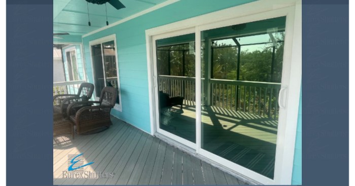 Hurricane impact entry doors